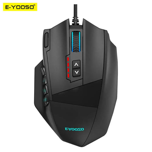 USB Wired RGB Gaming Mouse 24000 DPI SG8960 19 buttons programmable game