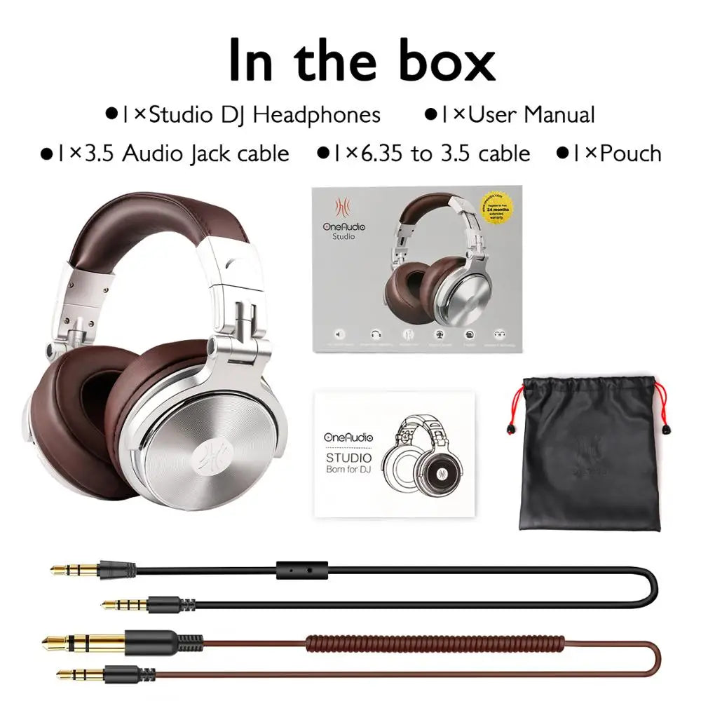 Oneodio Pro 30 Professional Studio DJ Headphones With Microphone Over Ear