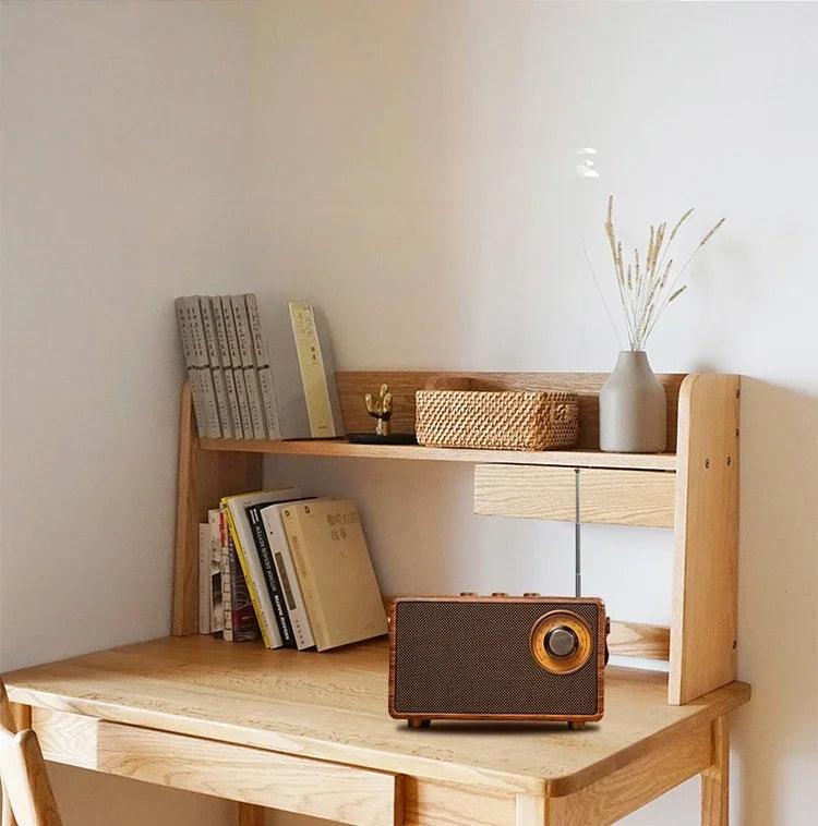 Retro Portable Wireless Bluetooth Speaker High-Quality Powerful Stereo Sound Box