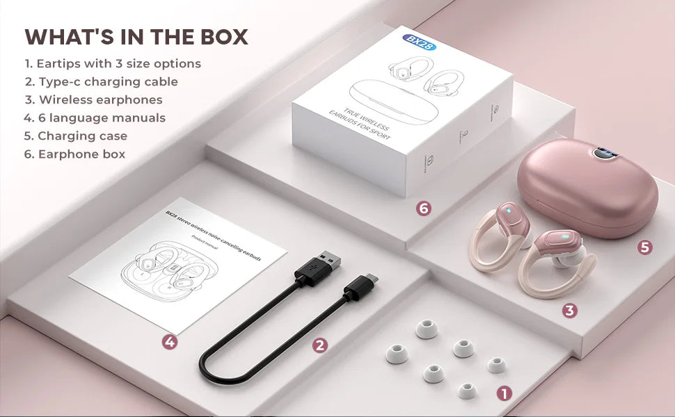 TWS NEW BX28 Wireless Bluetooth Headset 5.3 Earphones Bluetooth