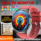 New Accurate ECG Smart Watch Heart Health Analysis Blood oxygen Pressure BT