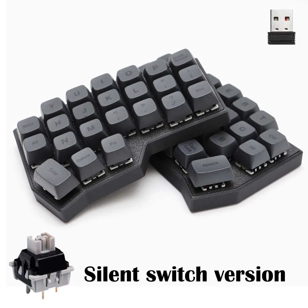 CORNE V4 2.4G Wireless Split Ergonomic MX Mechanical Keyboard Hot-swappable