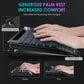 Wireless Keyboard with 7 Colored Backlits, Wrist Rest, Phone Holder Keyboard