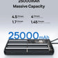 Power Bank Built-In Dual USB-C Cable Fast Charge Digital Display Power Bank