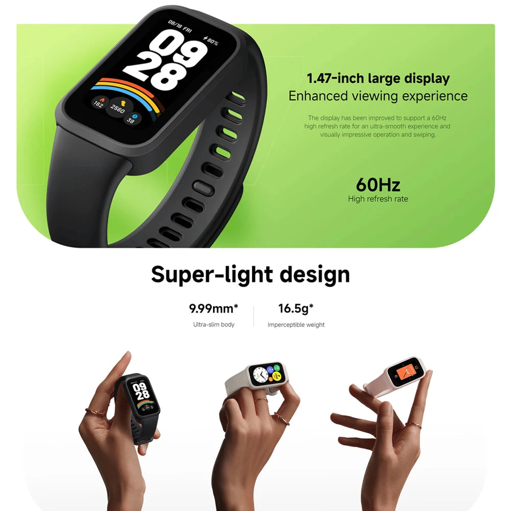 Xiaomi Mi Band 9 Active Global Version Smart Bracelet 9 Color 1.47" TFT Display
