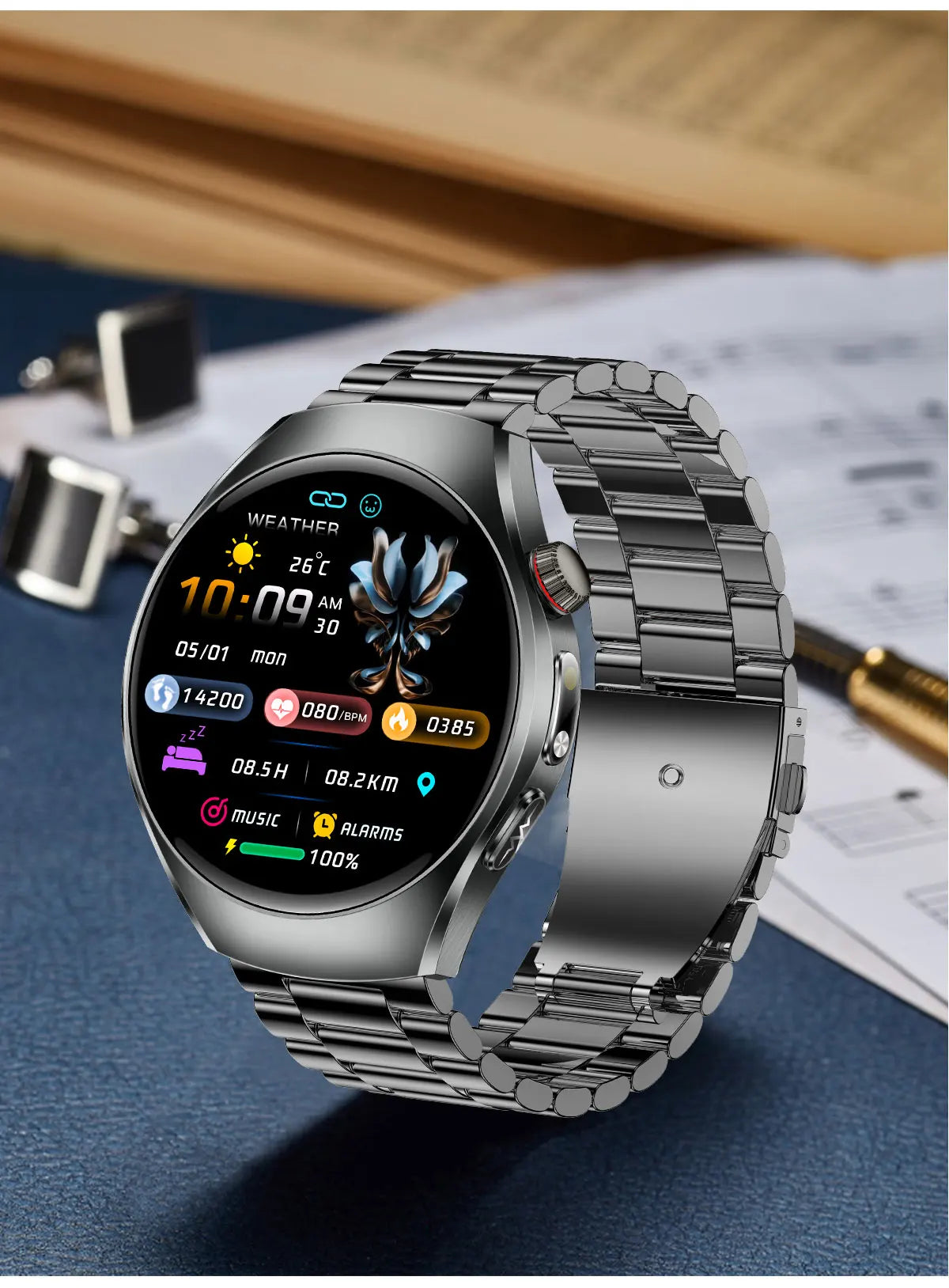 2026 New Accurate Body Health analysis Smart Watch Men ECG Blood lipids Uric