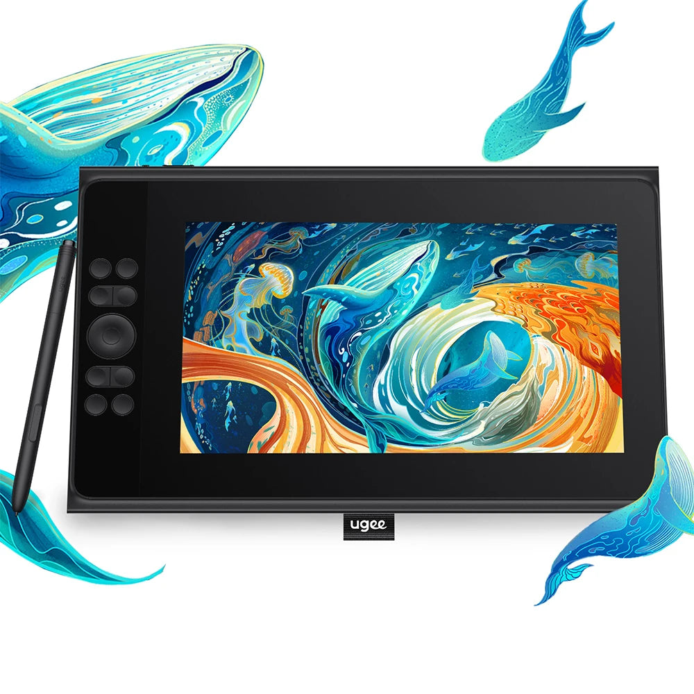 UGEE UE12 Plus Digital Pen Tablet Monitor with 11.9 HD Screen Drawing Tablet