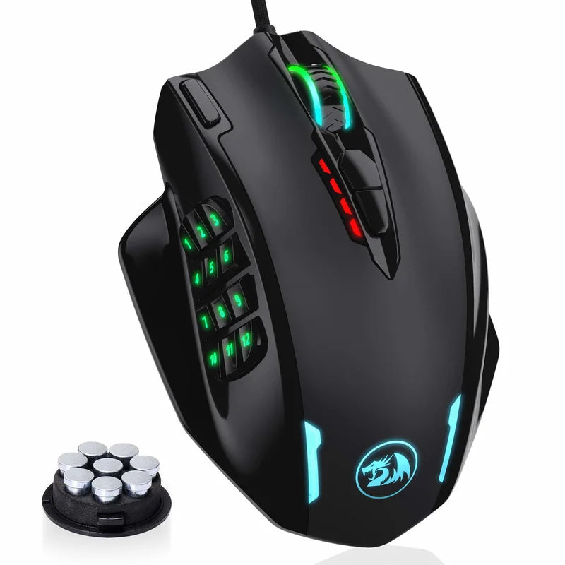 Redragon M908 RGB Backlight LED USB Wired Gaming Programmable Mouse