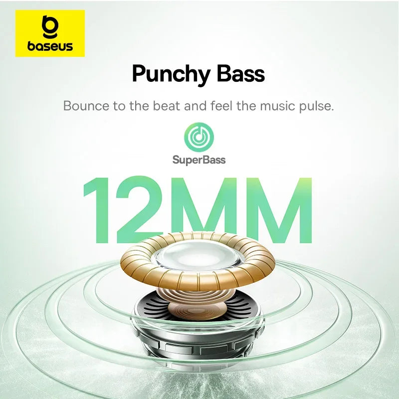 Baseus Bass Noise Cancelling ANC True Wireless Earbuds Bluetooth Ear buds
