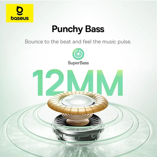 Baseus Bass Noise Cancelling ANC True Wireless Earbuds Bluetooth Ear buds