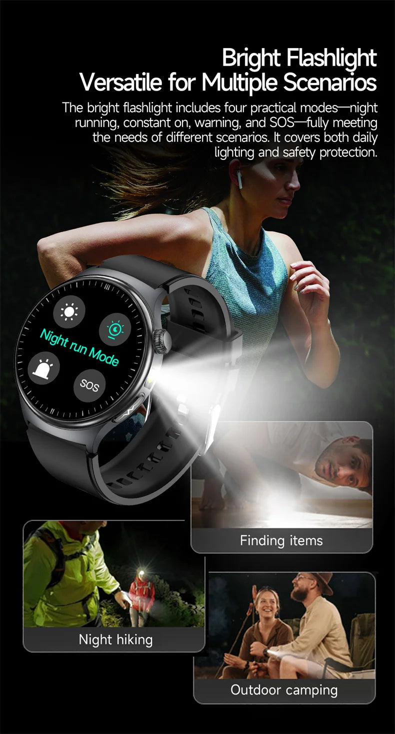 New Accurate ECG Smart Watch Heart Health Analysis Blood oxygen Pressure BT