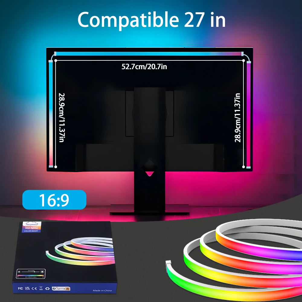 Smart Gaming LED Strip Lights Computer Sync Light Strip Monitor RGB Screen LED