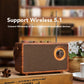 Retro Portable Wireless Bluetooth Speaker High-Quality Powerful Stereo Sound Box