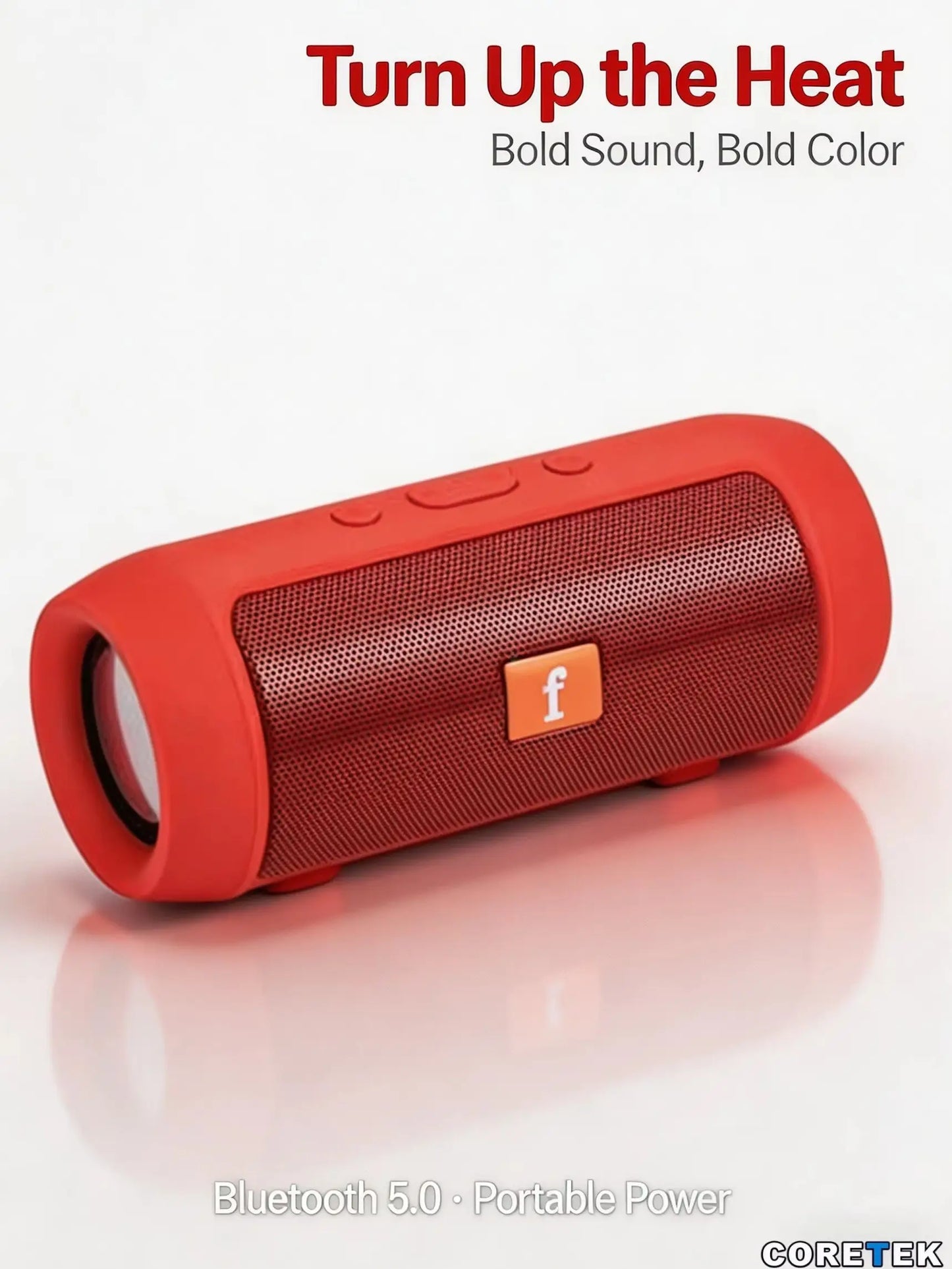 Portable Bluetooth Speaker, Stereo Surround, Mini for Travel & Home