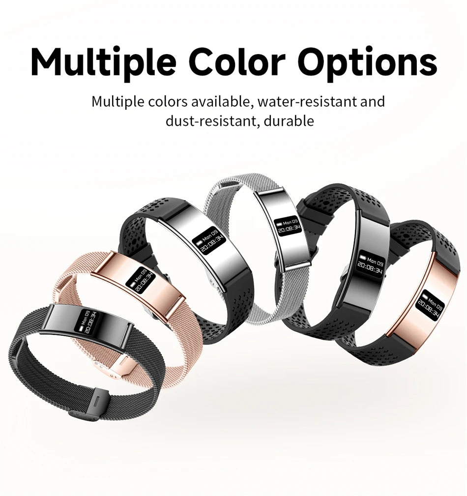 New Smart Bracelet Men Fitness Tracker IPX8 Waterproof Heart Rate Sleep Monitor