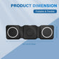 15W Magnetic Wireless Chargers 3 in 1 Foldable Phone Charge Dock Fast Charg