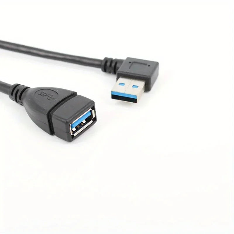 USB 3.0 Right Angle Extension Cable High-Speed Data & Fast Charging