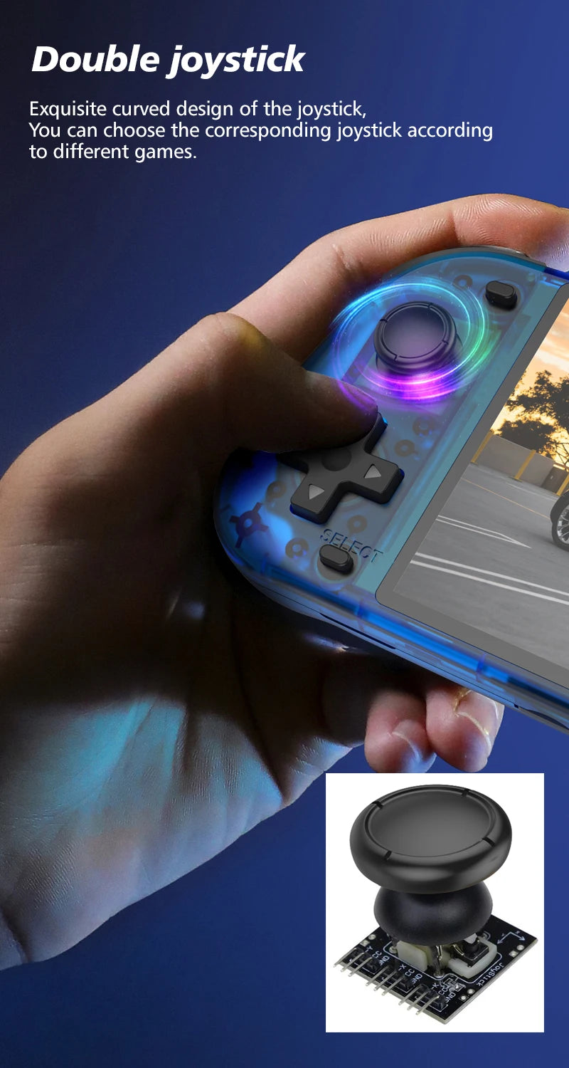 R50S Retro Handheld Console Classic Game 5.1 inch HD IPS Screen