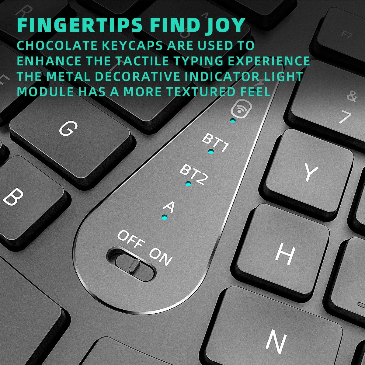 Ergonomic 2.4G Wireless Keyboard Comfortable Natural Bluetooth Keyboard