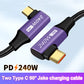 PD 240W USB Type C to Type C Fast Charging Cable For iPhone Macbook