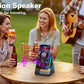 Wireless Induction Speaker 8 RGB Lights HIFI Sound Portable Bluetooth Phone