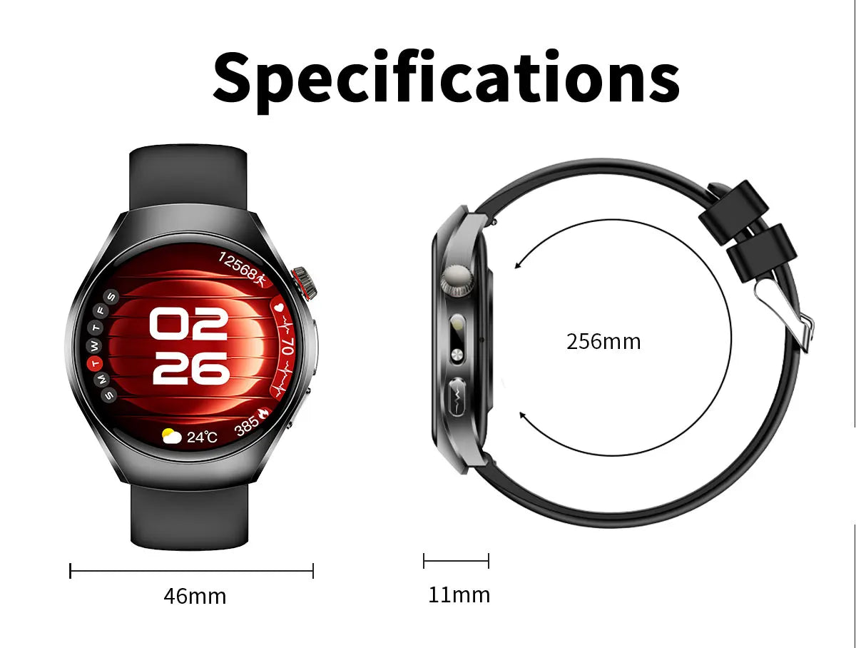 2026 New Accurate Body Health analysis Smart Watch Men ECG Blood lipids Uric