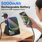 Wireless Induction Speaker 8 RGB Lights HIFI Sound Portable Bluetooth Phone