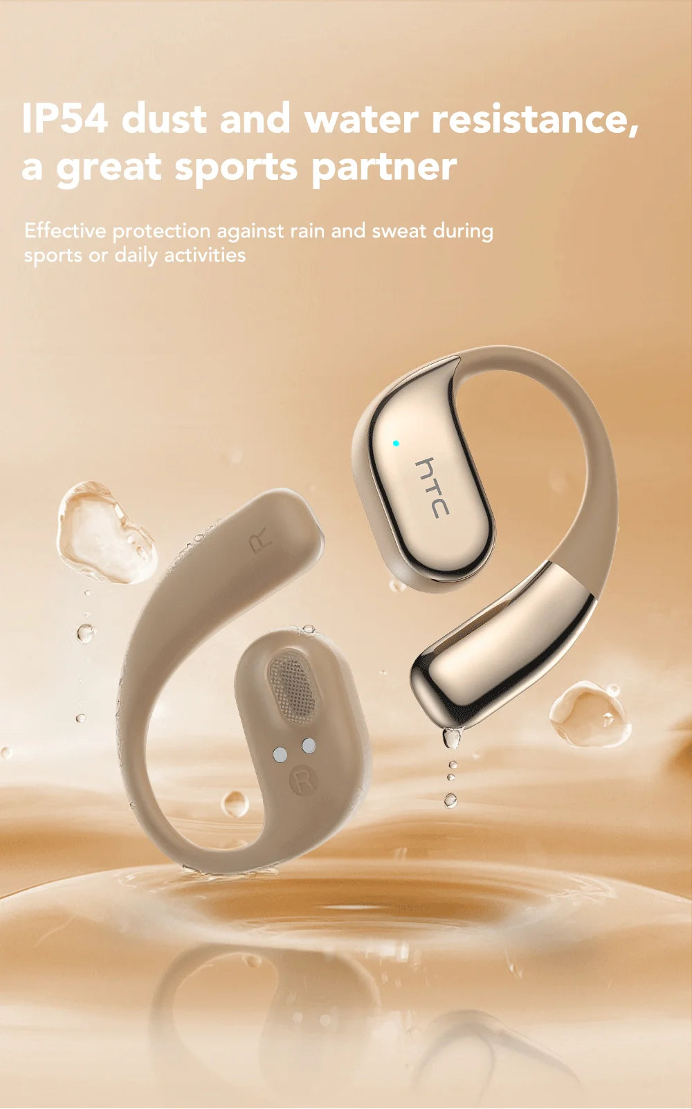 Earphones Bluetooth OWS Sports Wireless Headphones Noise Reduction Earbud