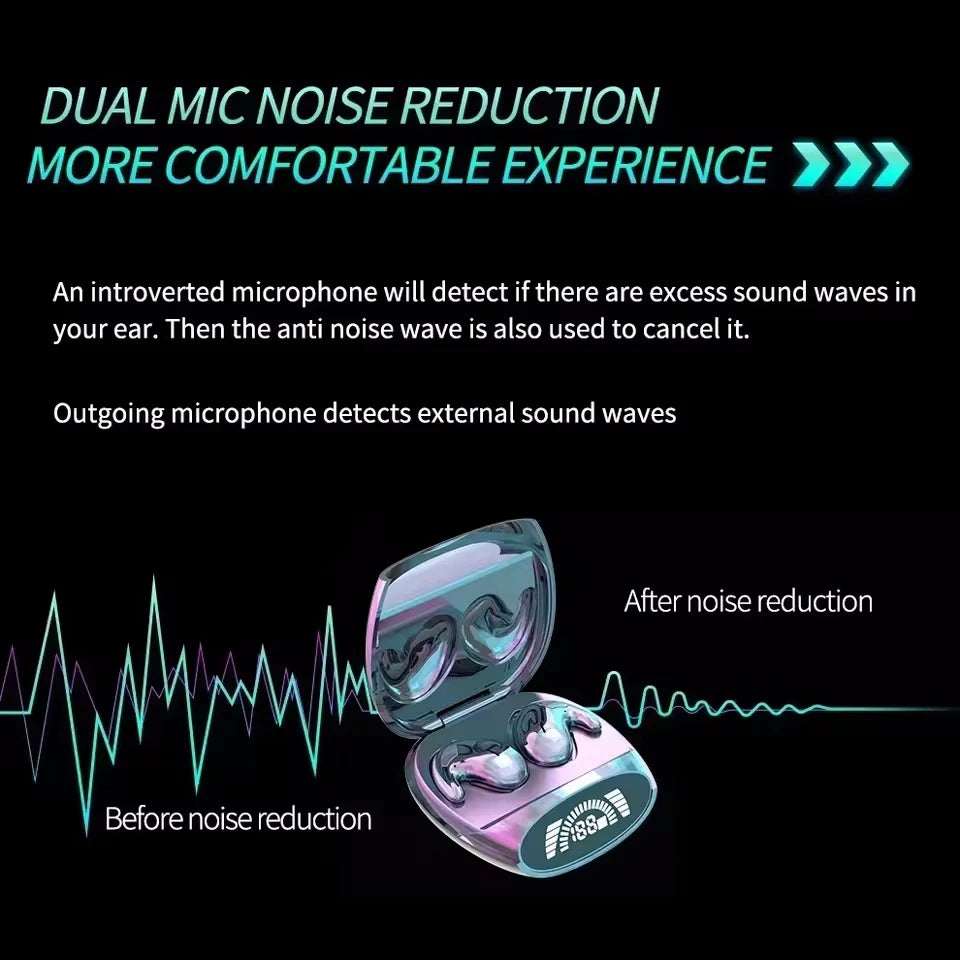 Wireless Bluetooth Earphone Noise Cancelling Earbuds in Ear Buds Mini TWS