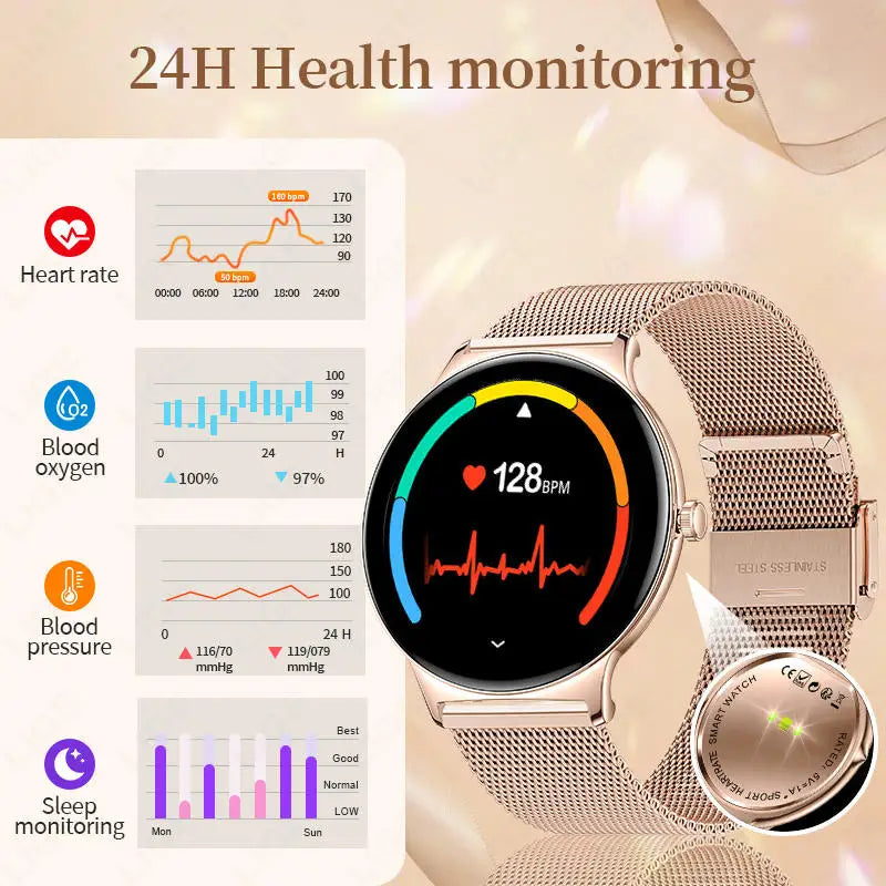 2026New 7.9mm Ultra-Slim SmartWatch Women Health Monitoring Smart Watch