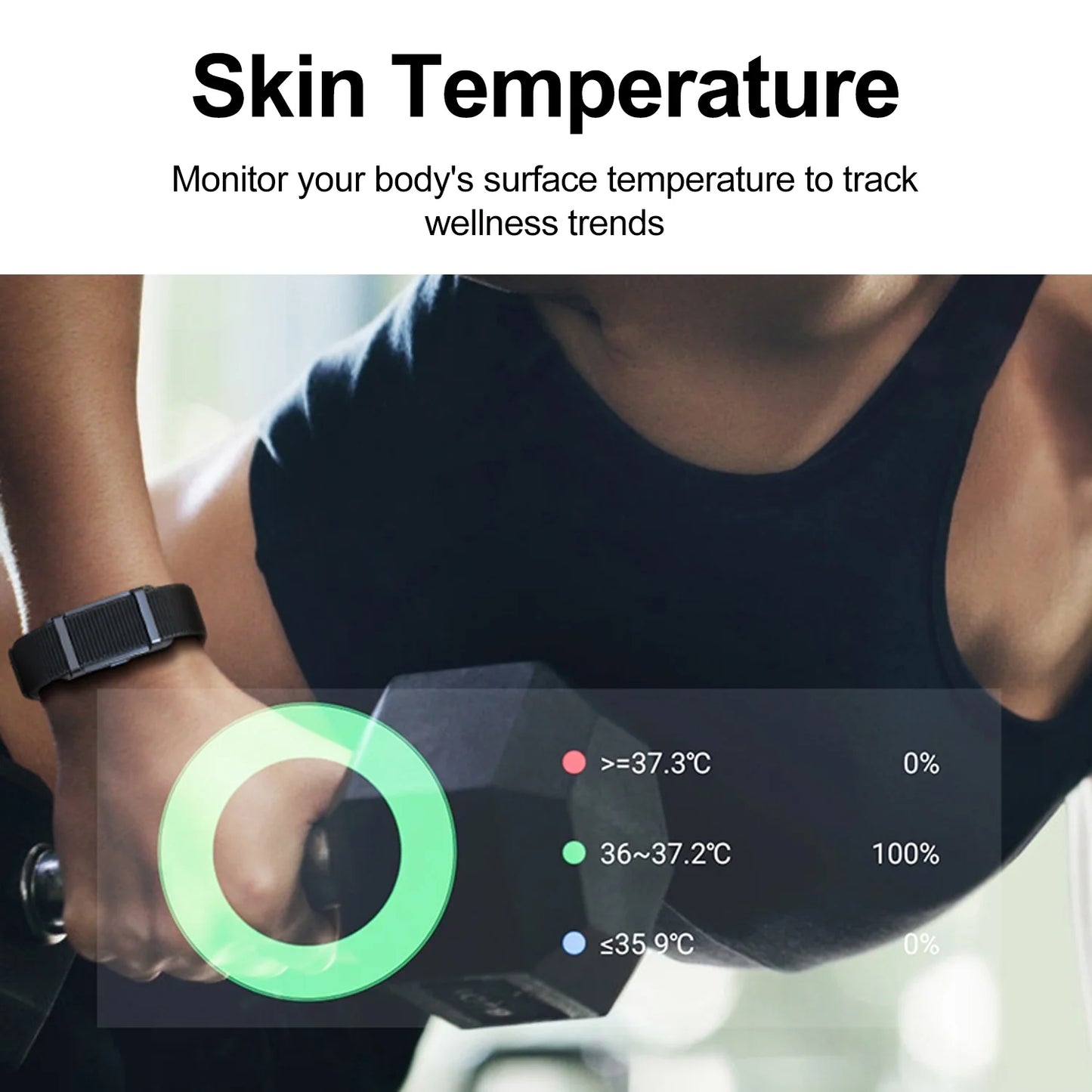 Smart Bracelet Sports Fitness Tracker Health Monitoring Step Count Heart