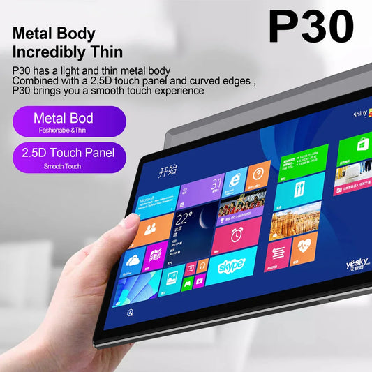 New 10.1 Inch Tablet Pc Android 13 Octa Core 8GB RAM 256GB ROM Dual Tablets