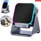 Wireless Induction Speaker 8 RGB Lights HIFI Sound Portable Bluetooth Phone