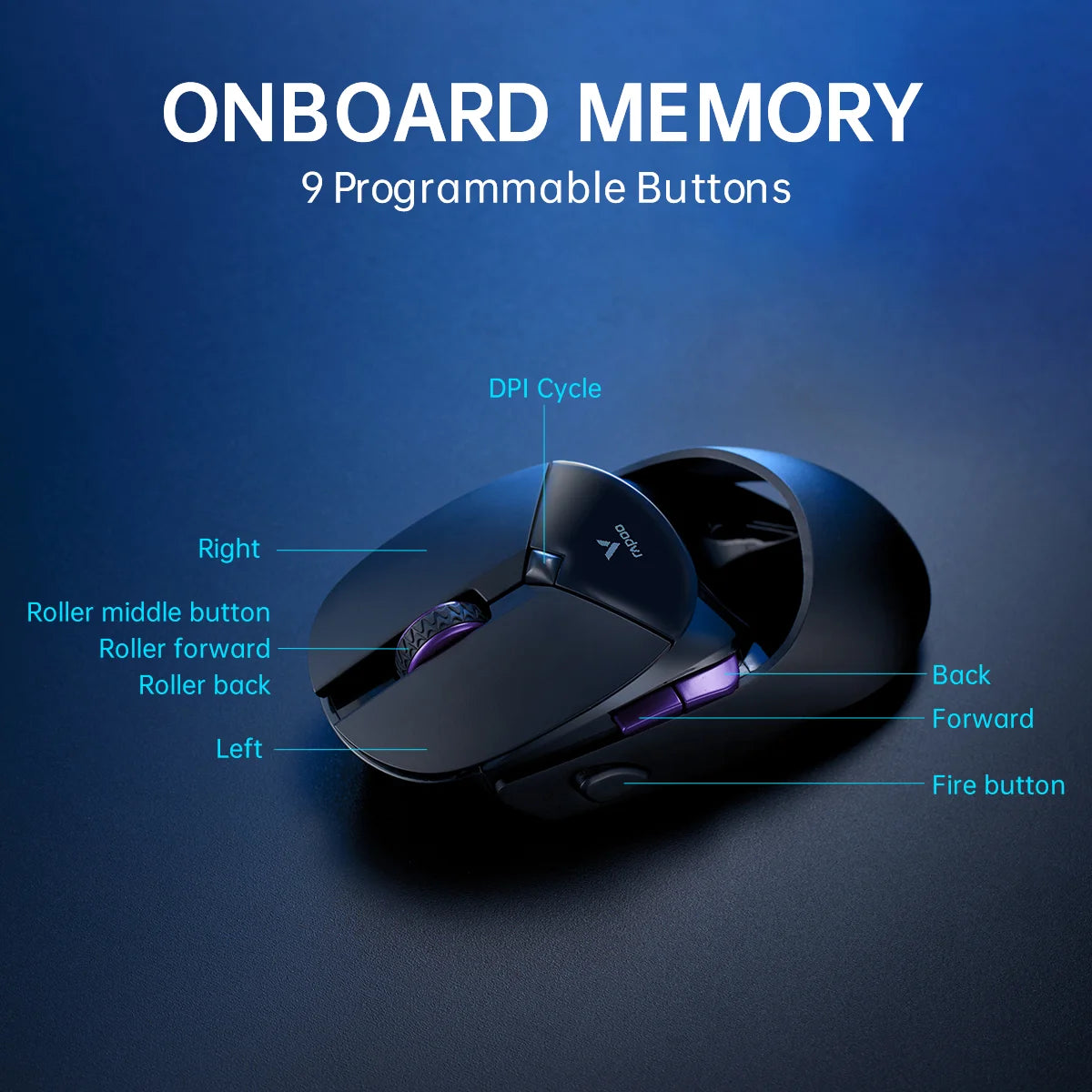 Rapoo VT960PRO Wired/ Wireless Gaming Mouse Sensor Programmable Buttons