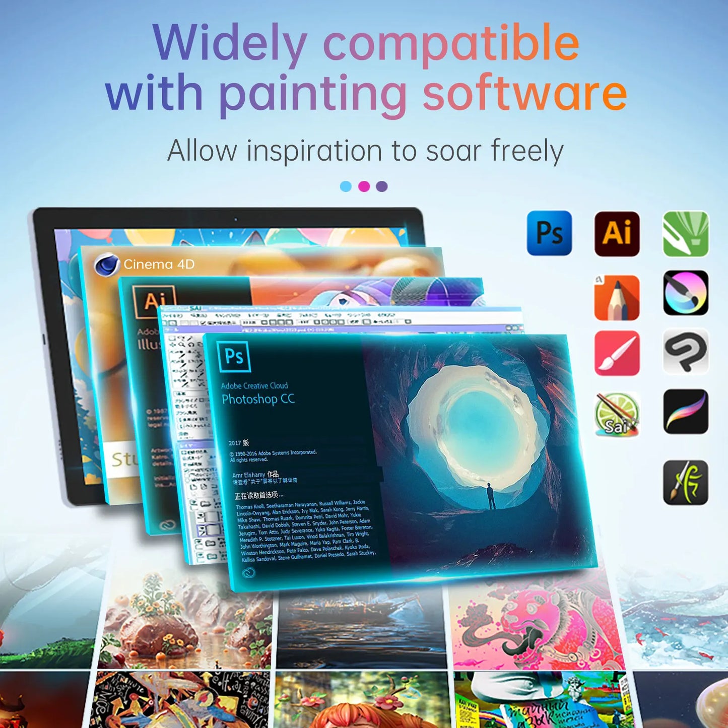 BOSTO BT-101A Portable Graphics Drawing Tablet 10.1 Inch IPS Screen