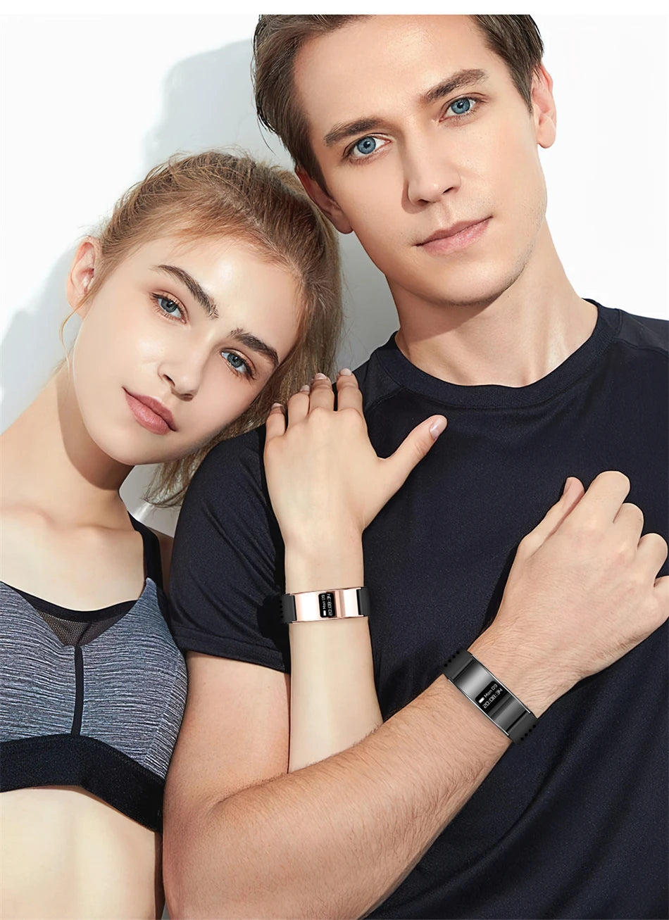 New Smart Bracelet Men Fitness Tracker IPX8 Waterproof Heart Rate Sleep Monitor