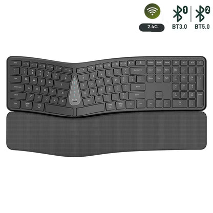 Ergonomic 2.4G Wireless Keyboard Comfortable Natural Bluetooth Keyboard