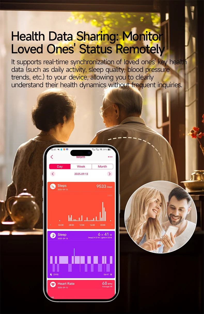 New Accurate ECG Smart Watch Heart Health Analysis Blood oxygen Pressure BT
