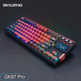 Pro Bluetooth mechanical keyboard 80% TKL low noise switch RGB backlit PBT