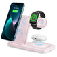 3 In 1 Wireless Charging Station Magnetic Fast Charging 18W Foldable
