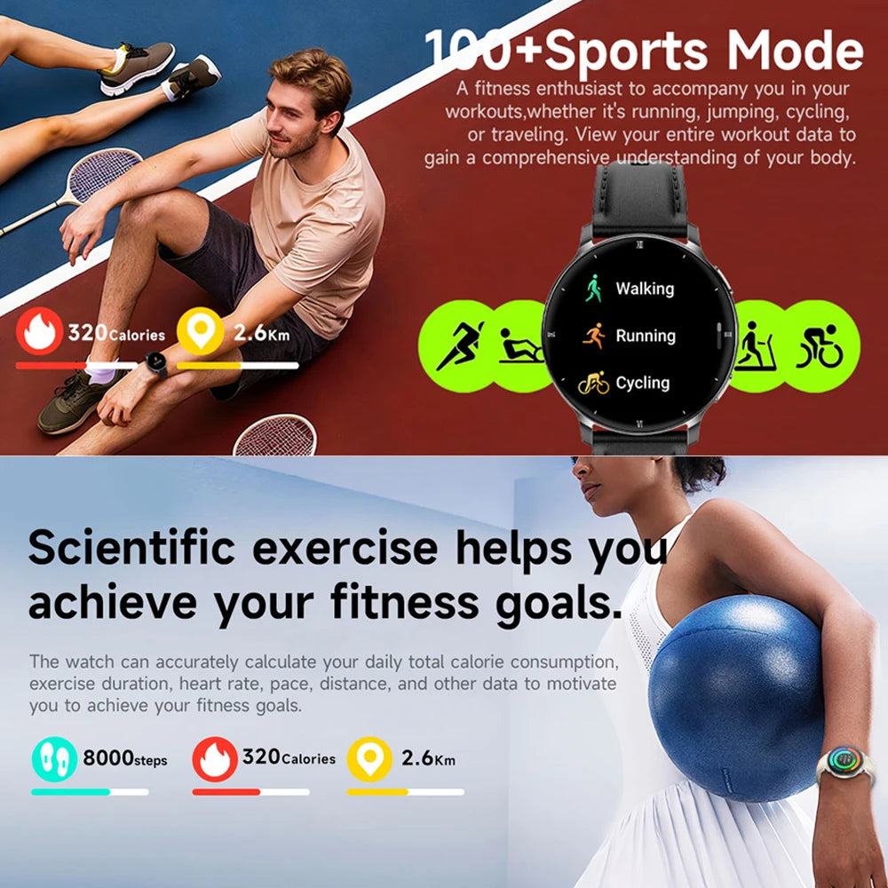 2026New 7.6mm Ultra Thin Women Smartwatch AMOLED Display Bluetooth