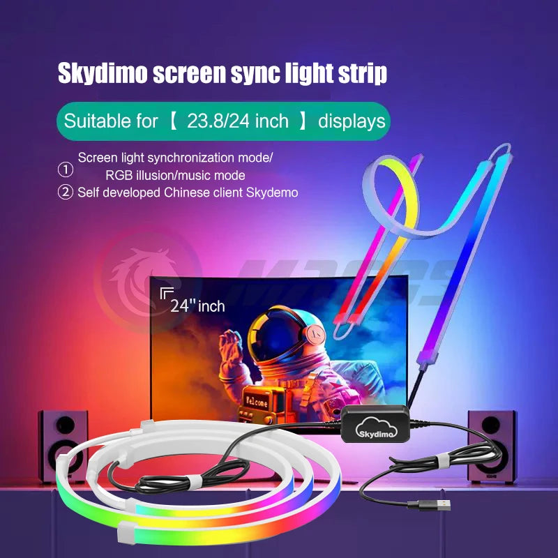 Skydimo Monitor Ambilight Lights PC E-Sport Gamer Ambient RGB Strip, Desktop