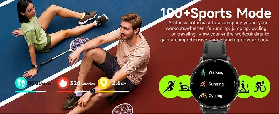 2026New 7.6mm Ultra Thin Women Smartwatch AMOLED Display Bluetooth