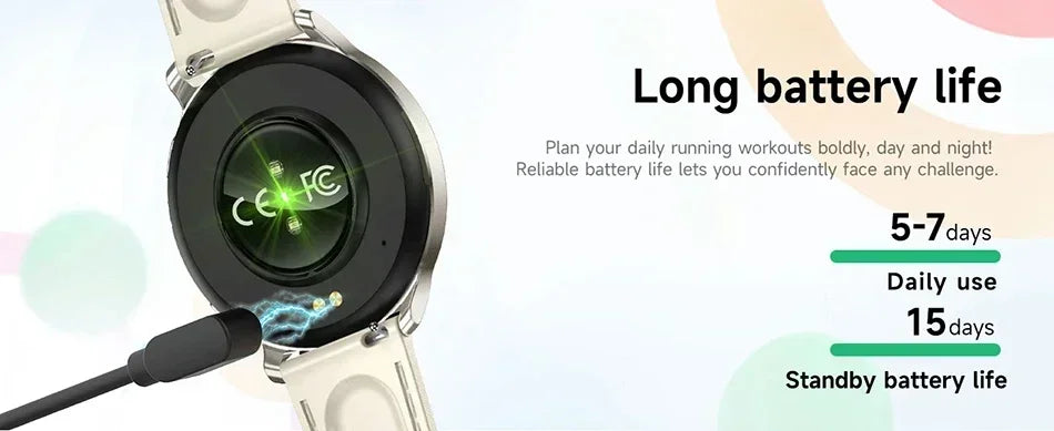2026New 7.6mm Ultra Thin Women Smartwatch AMOLED Display Bluetooth