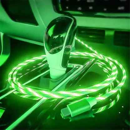 Metal Streamer & Glowing LED Charger Cables - Fast Charging Lightning Options