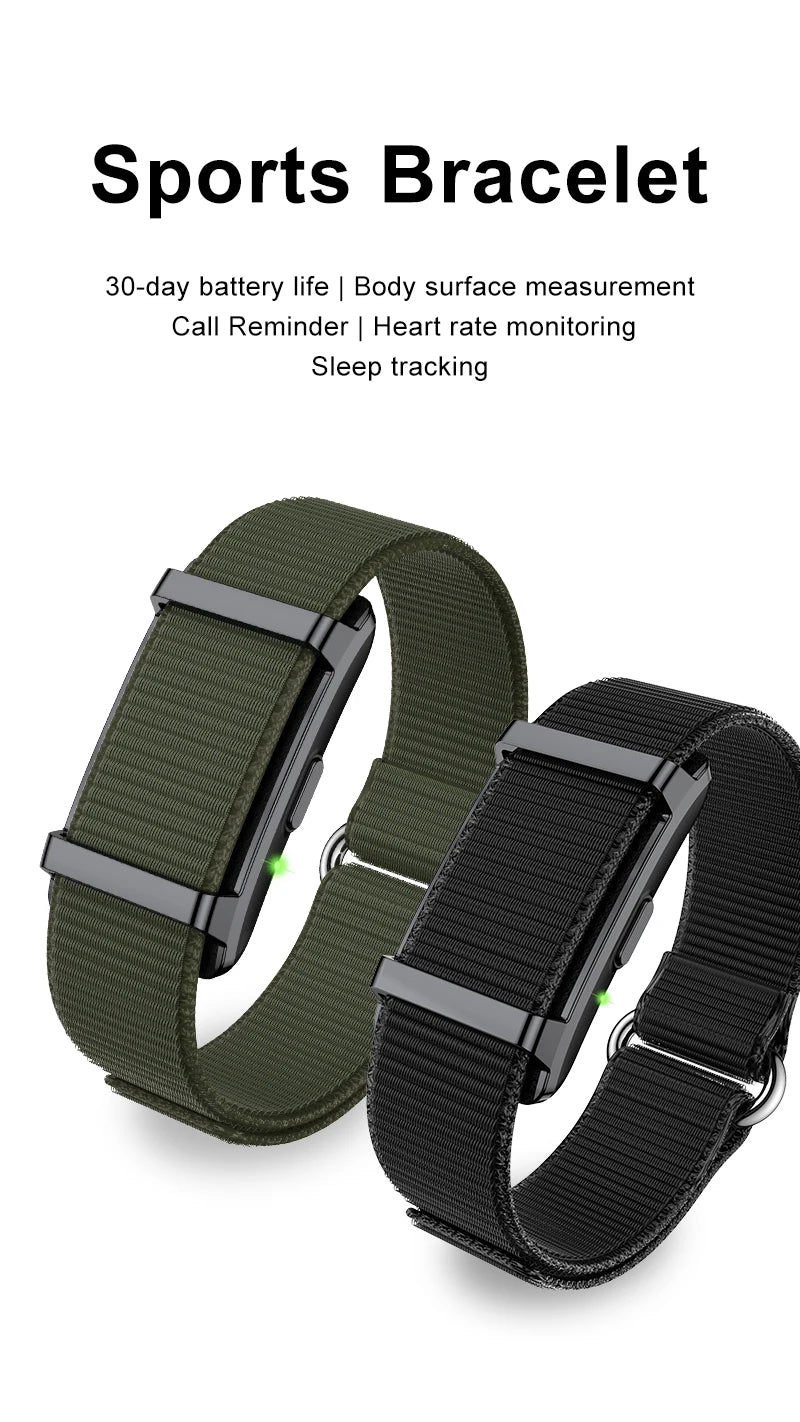 Smart Bracelet Sports Fitness Tracker Health Monitoring Step Count Heart
