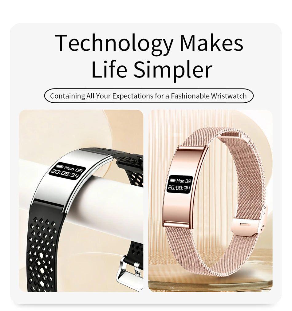 New Smart Bracelet Men Fitness Tracker IPX8 Waterproof Heart Rate Sleep Monitor