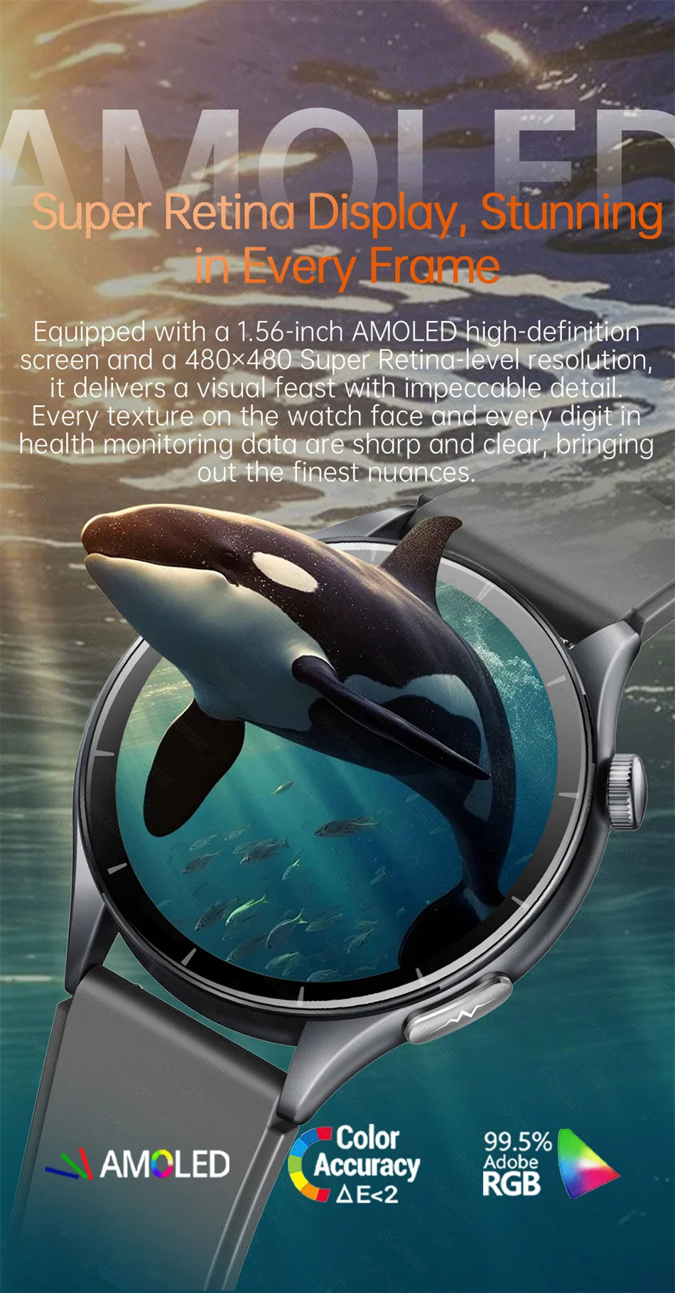 2026 New Smart Watch NFC ECG+PPG Blood oxygen Uric Acid Blood Pressure