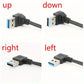 USB 3.0 Right Angle Extension Cable High-Speed Data & Fast Charging