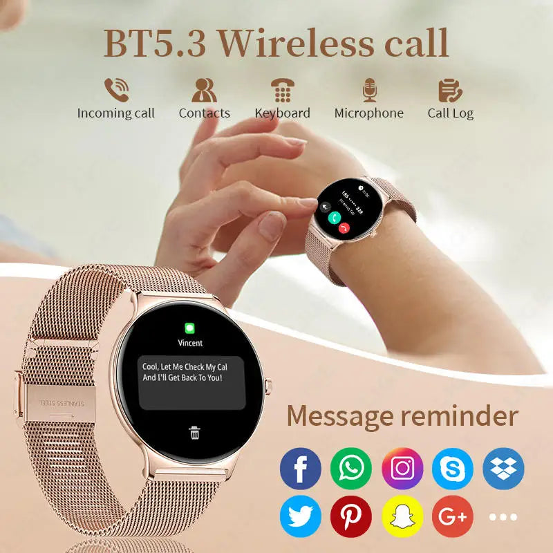 2026New 7.9mm Ultra-Slim SmartWatch Women Health Monitoring Smart Watch